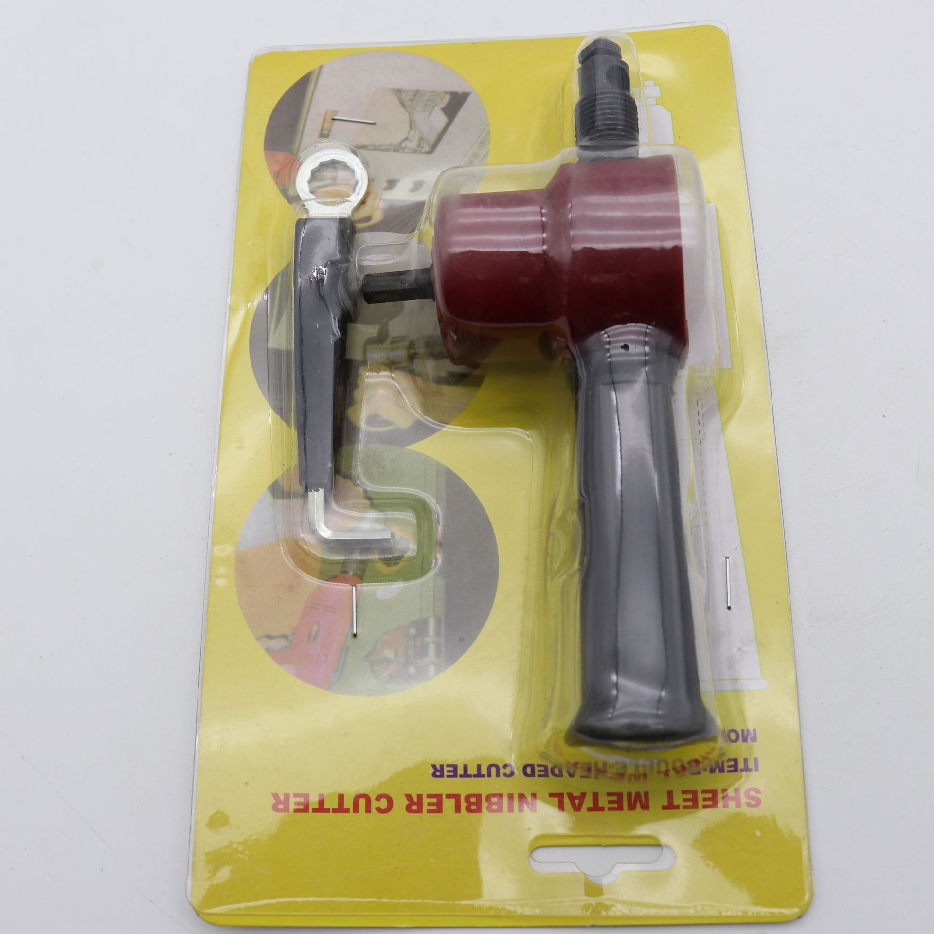 跨境双头金属薄板切割器 铁板切割锯 电剪刀曲线开孔手电钻套装