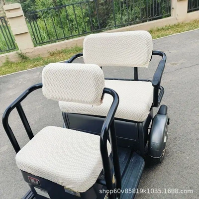 Seat Cover, Seat Protector, Electric car cushion - white-four-piece-set-excluding-child-seat