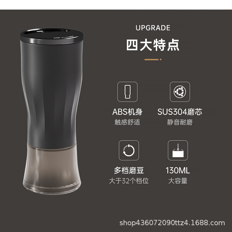 Commercial Small Coffee Bean Grinder Mini Electric Coffee Grinder High-End Wireless Coffee Grinder