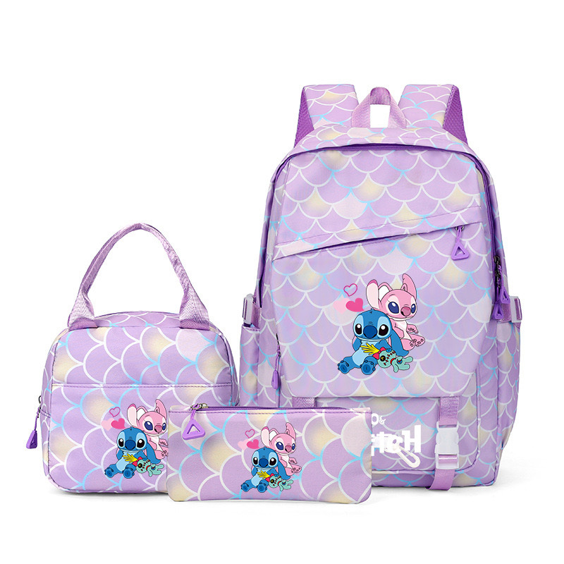 Nueva mochila escolar de tres piezas para estudiantes Stitzi, mochila de gran capacidad, comercio exterior transfronterizo al por mayor, modelo de Amazon