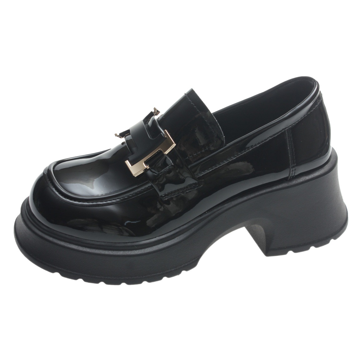 Zapatos de mujer de talla grande 41-43 zapatos de cuero de trabajo de estilo británico para mujer 2024 Primavera Nueva JK zapatos Mary Jane del todo fósforo