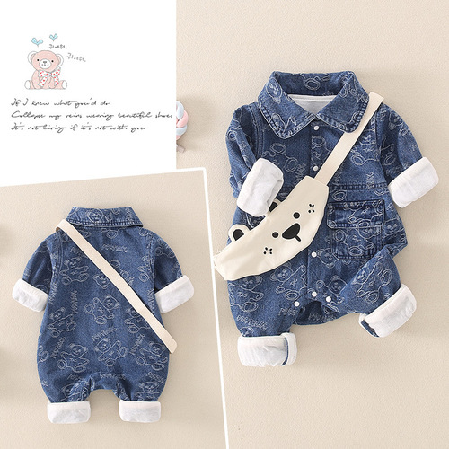 Baby Spring Outfit for Newborn Boys, Onesie for 1-Month-Old Princess, Newborn Clothes, Autumn Hanger Outing Crawling Suit