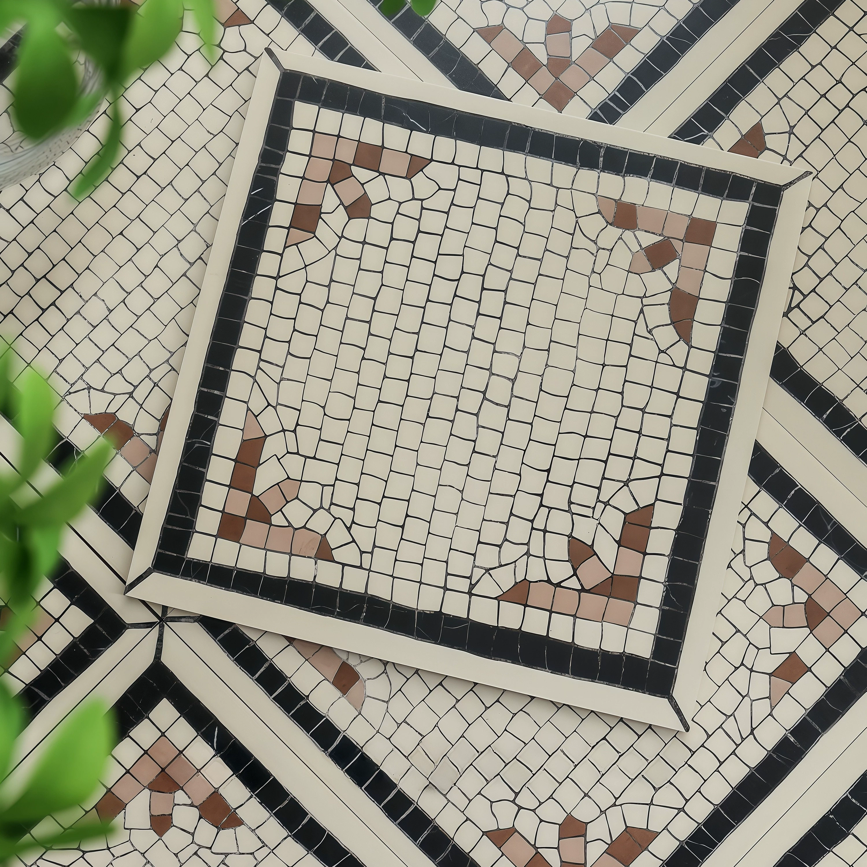 Средневековый стиль, тонко резная клетчатая плитка, маленькая плитка B&B, кофейня, пекарня, плитка для ванной комнаты, нескользящая напольная плитка