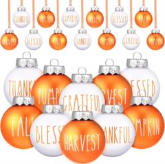 新しい秋の豊作祭の印刷ボールのクリスマスツリーの装飾ボールのクリスマスボールの装飾のペンダント