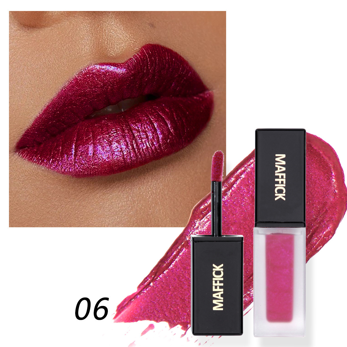 Cross-border bestseller 6-color non-stick cup small square tube lip gloss and non-fading lip gloss undefined