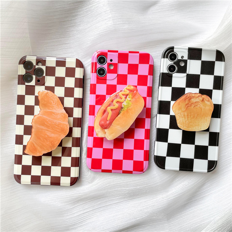 17g Weight Airbag Bracket Classification Acrylic Material Ice Cream, Waffle, Croissant, Cake Pattern Cute Style Ice Cream Waffle Croissant Acrylic Cute Airbag Bracket 7