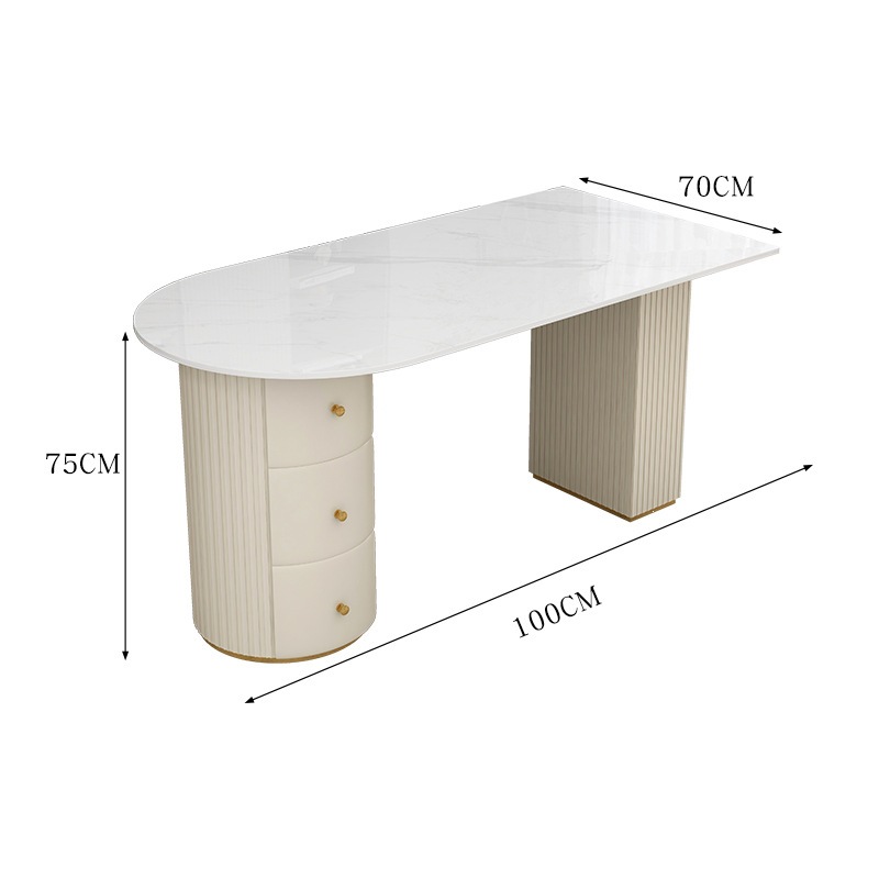 Mesa de consultas de salón de belleza moderna de lujo simple mesa de consultas de recepción de fotografía de boda mesa de consultas de consulta ambulatoriales orales image 7