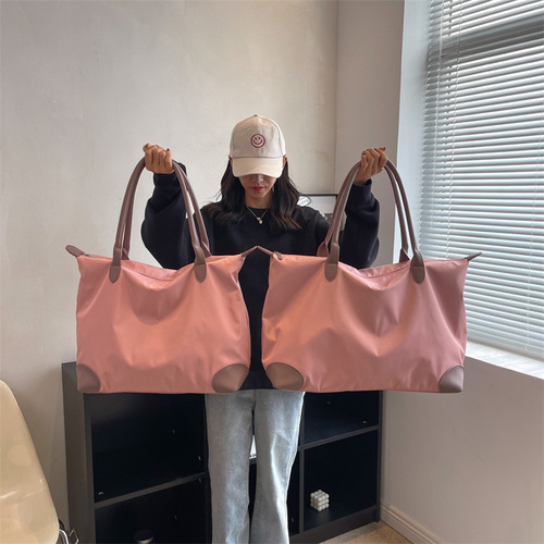 Ladies short-distance travel bag new large-capacity British style business trip luggage backpack portable shoulder sports fitness bag