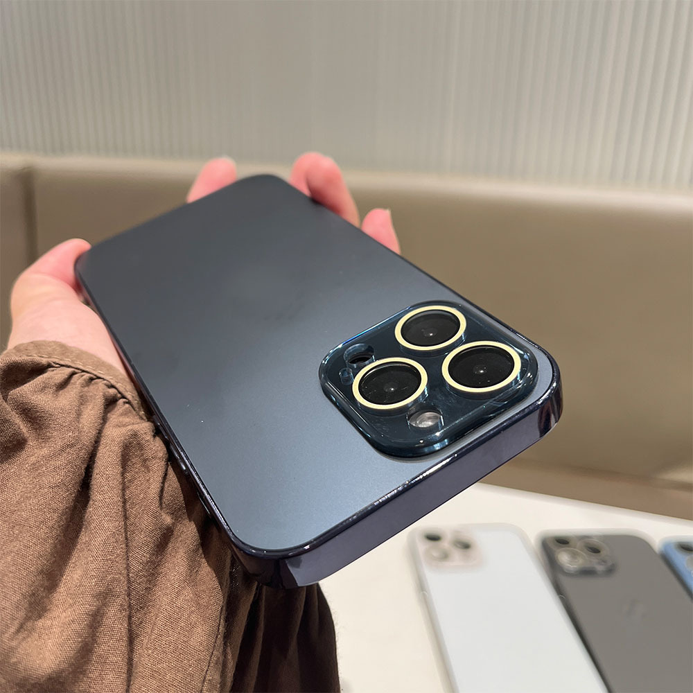 Electroplated Matte Case With Built-in Lens Film Suitable For IPhone 17, 17 Pro, Solid Color 16 Matte, 15 Full Coverage,_voghion.com