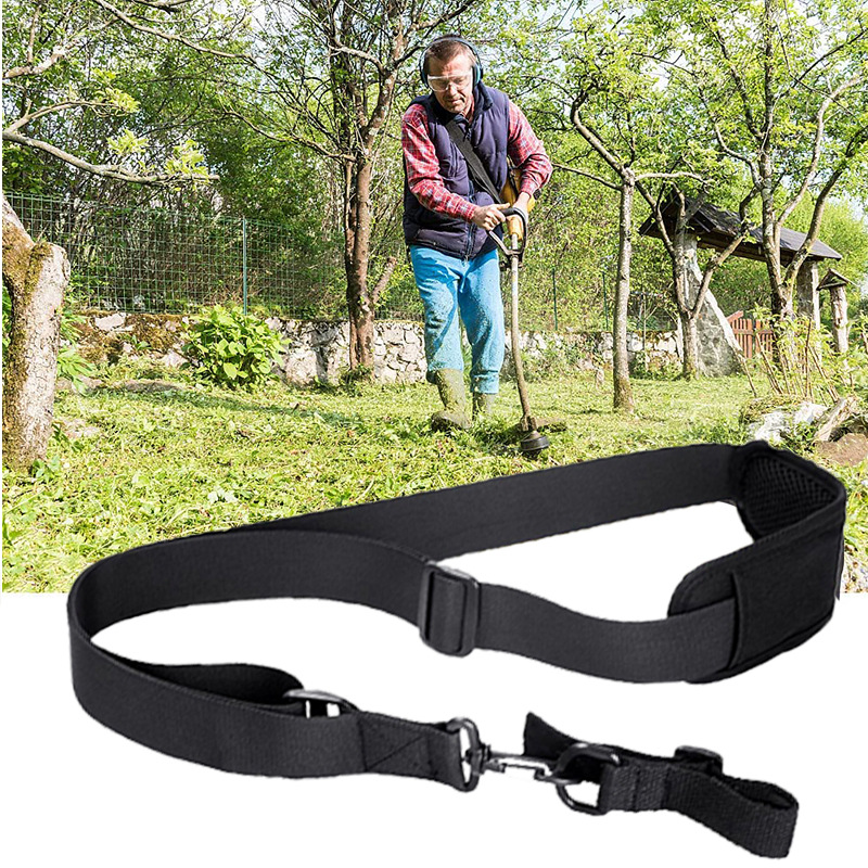 Universal Padded Shoulder Strap Harness For Strimmer, Brush Cutter, Weed Trimmer - Nylon, Adjustable (1-Year Warranty)
