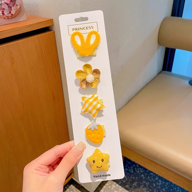 Niños velcro pegatinas de cabello para bebés lindos no dañados pegatinas de frangeo frente lateral broche de sudor broche de cabello