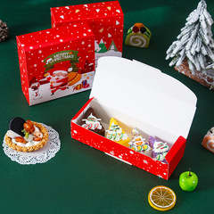 Christmas disposable cupcakes, egg yolk pastry cookies, snowflake pastry tarts, candy baking packaging box, packing box
