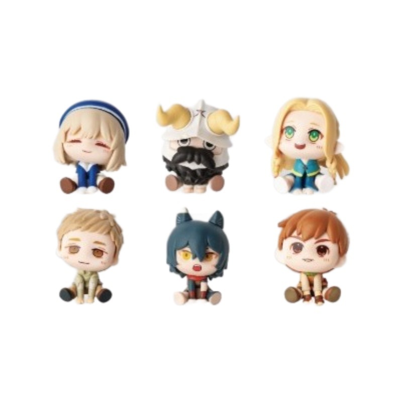 Qバージョン メイズライス 6個セット アニメ フィギュア マルシル レオシル チャクセンシ フィギュア オーナメント|undefined