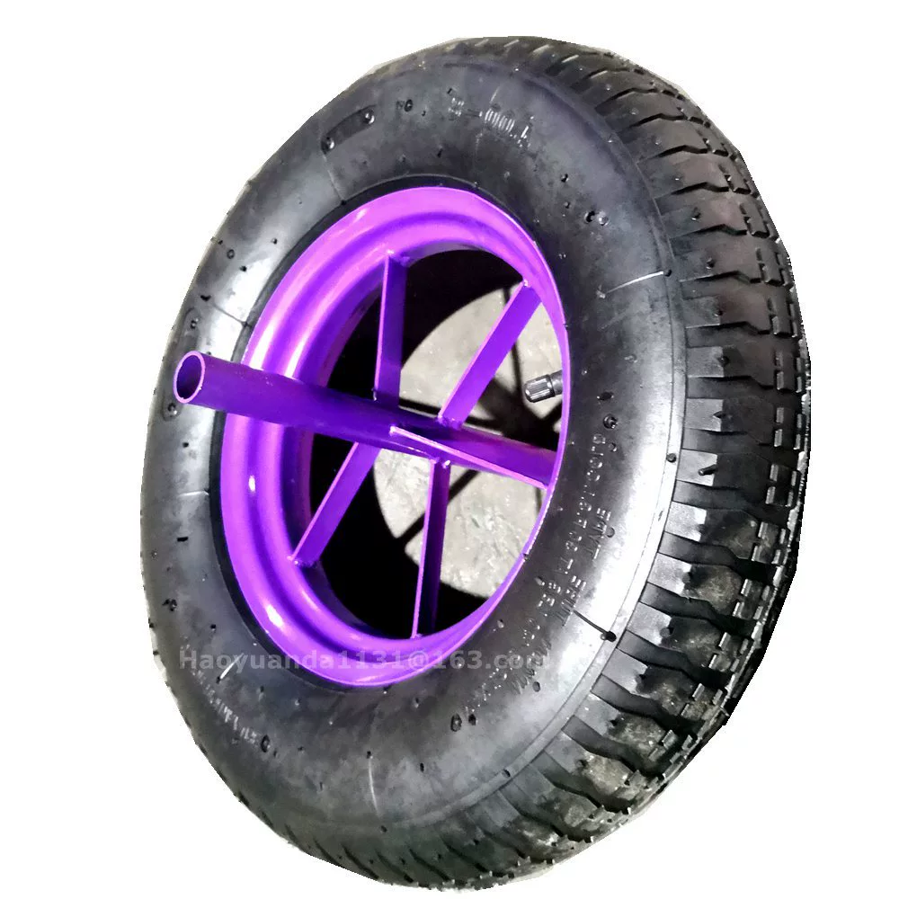 Прямая продажа из Циндао: 16-дюймовое надувное колесо 4.00-8 для тележки, 6400 аксессуаров, воздушное колесо