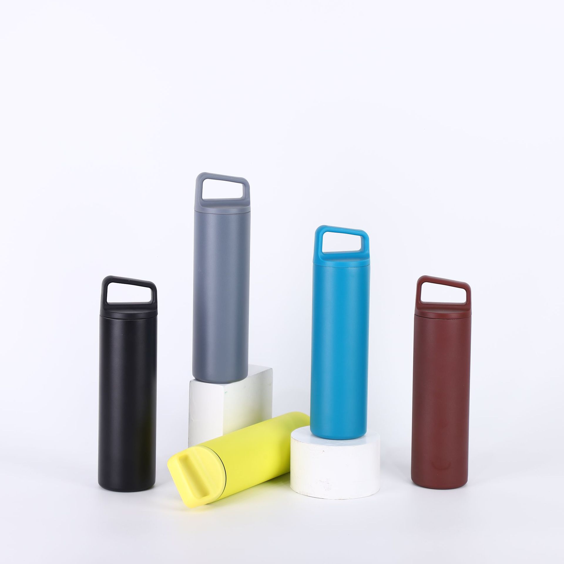 Transfronterizo 304 taza de acero inoxidable estilo americano amplio manejo taza de automóvil vacío botella de agua deportiva portátil al aire libre