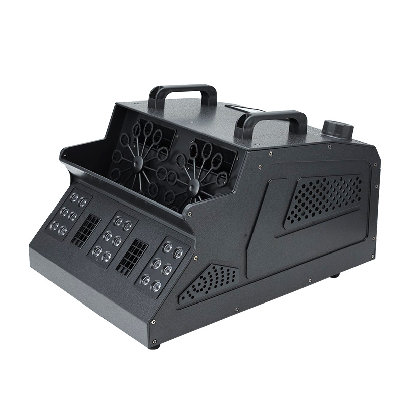 Wenjing llevó la burbuja de humo todo en una boda máquina de burbujas de humo de doble rueda Barra de rendimiento de la boda accesorios de ambiente equipo