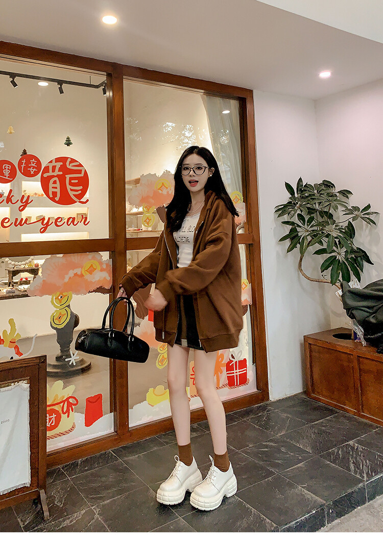 Giày lười nữ da bò phối dây buộc chéo đế xuồng platform phong cách Anh quốc — Màu Đen Hạt mở viền, Màu đen da bò mờ, Màu trắng chi tiết 53