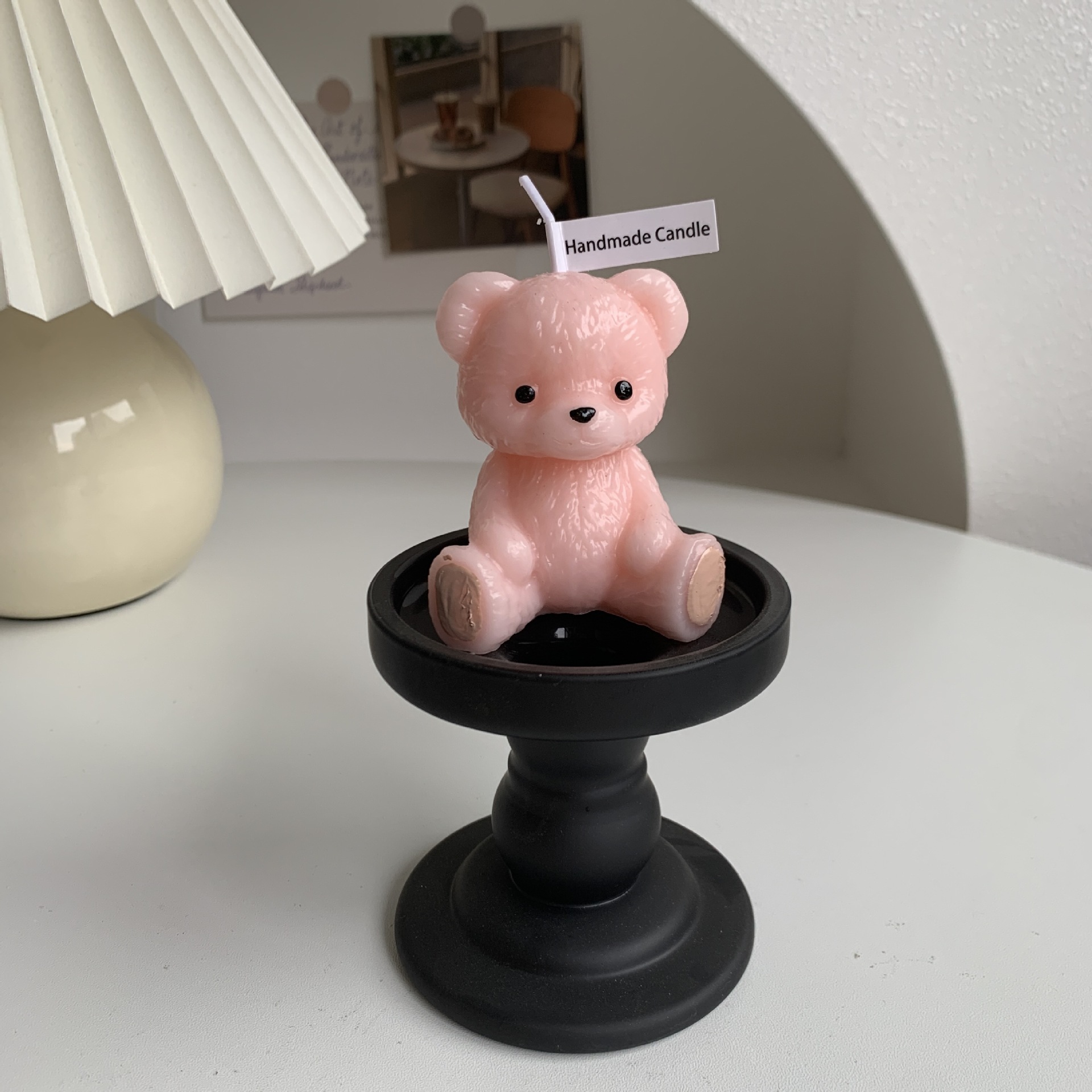 Bougie parfumée artisanale en forme d'ours décoration créative_voghion.com