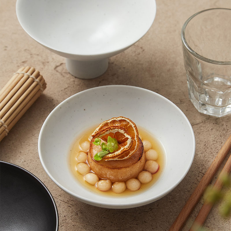 Diseño original, tazón de té de cerámica negra hecha a mano, tazón de té matcha, tazón de postre, tazón vegetariano Zen, tazón de cerámica gruesa, tazón de salsa