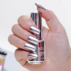 Metal silver nail polish stainless steel, 2023 collection, mirror effect, long-term effect, 12 colors