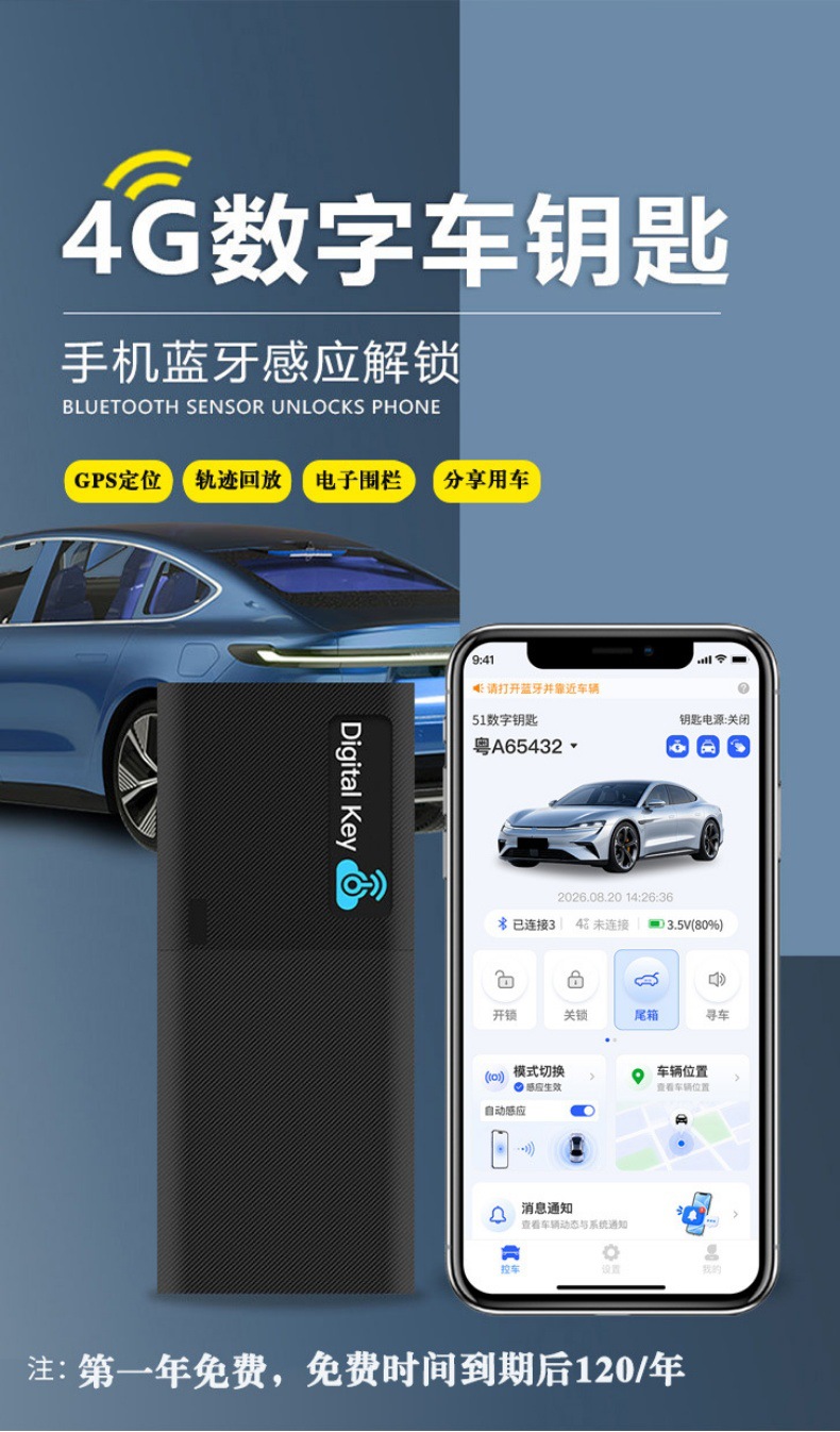Car Remote Control Modification, Mobile Phone Bluetooth Digital Car Key, Nfc Switch Lock, Remote Intelligent Car Control, Gps Positioning