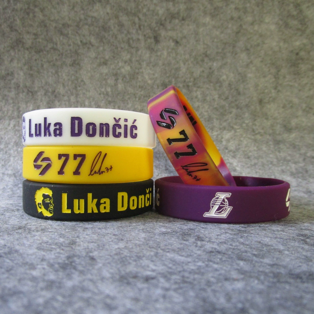 NBA Lakers №77 Дончич аватар широкий спортивный браслет с подсветкой запястья фанатские аксессуары ученик Донг 77