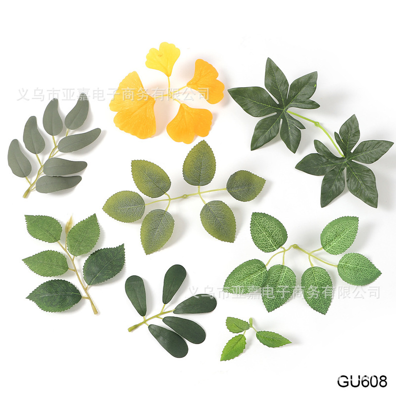 Simulated Tree Leaves, Handmade Flower Wreaths, DIY Materials and Accessories, Fake Leaves, Wedding Scene Decoration, Photography Props Simulated Tree Leaves, Handmade Flower Wreaths, DIY Materials and Accessories, Fake Leaves, Wedding Scene Decoration, Photography Props