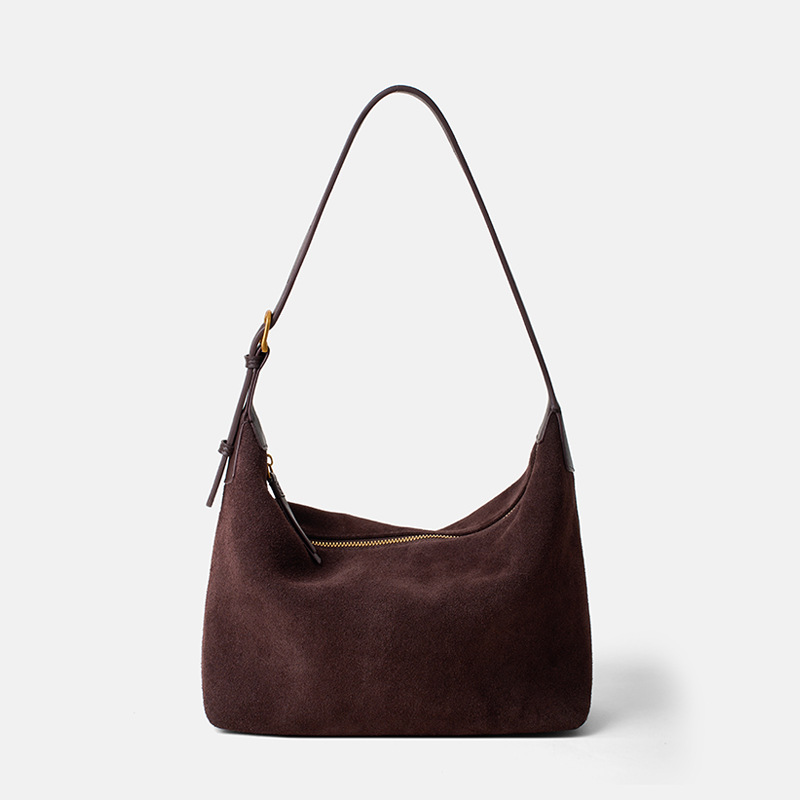 Women's Genuine Leather Crossbody Bag 2025 New Arrival Matte Cowhide Tote Bag Luxury Minimalist Casual Shoulder Bag - Thumbnail 7