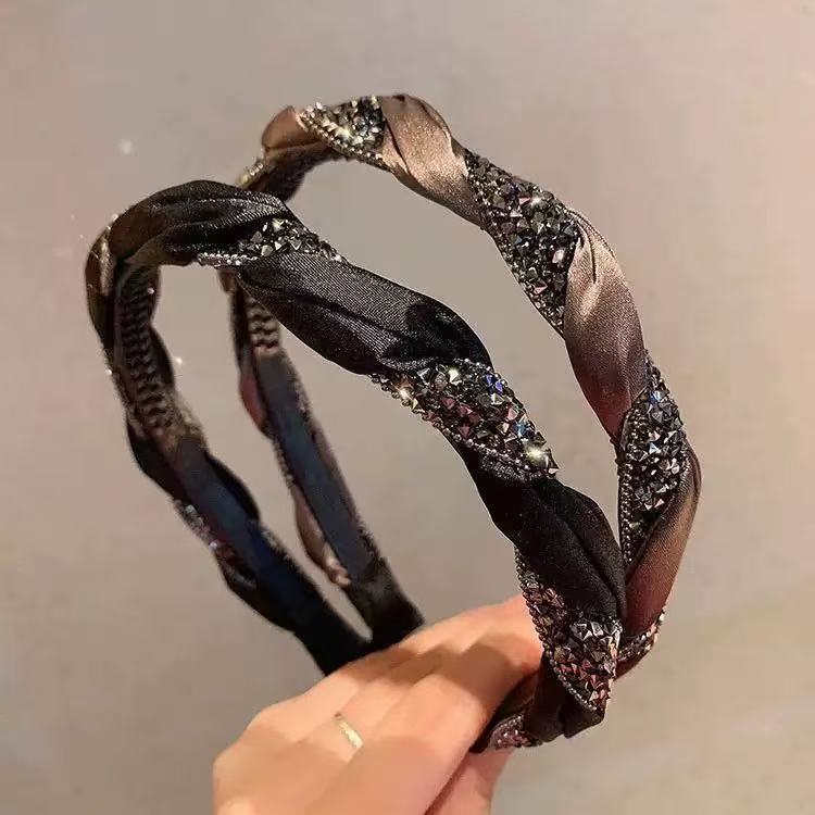 麻花头箍发饰欧美气质百搭防滑带齿发箍精致女孩高级小众设计头箍|undefined
