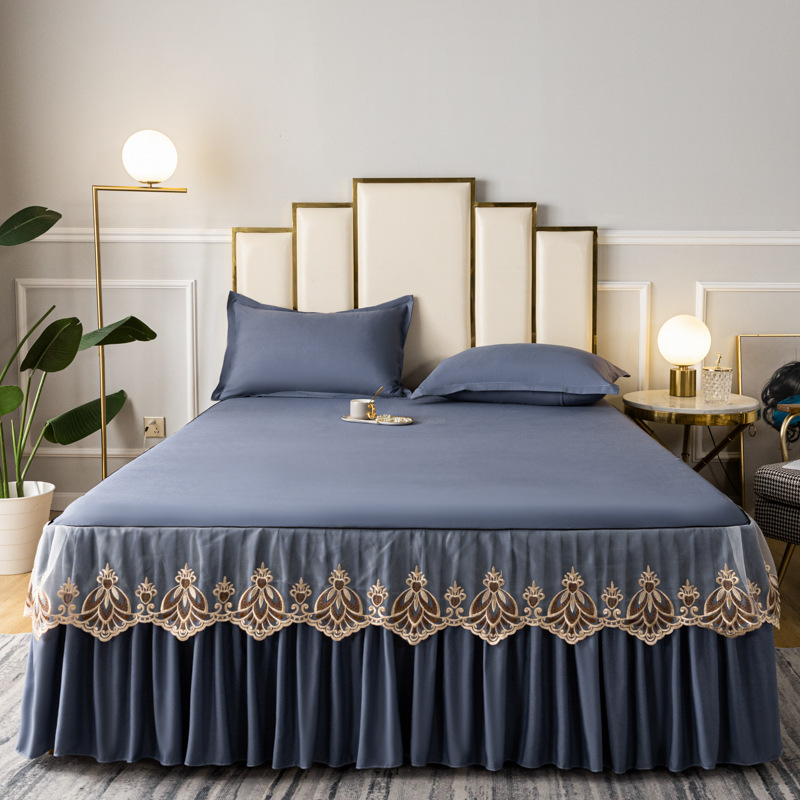 2025 nuevo algodón crudo bordado Ya Yun estilo serie de falda de cama transfronteriza temu griego Velocity