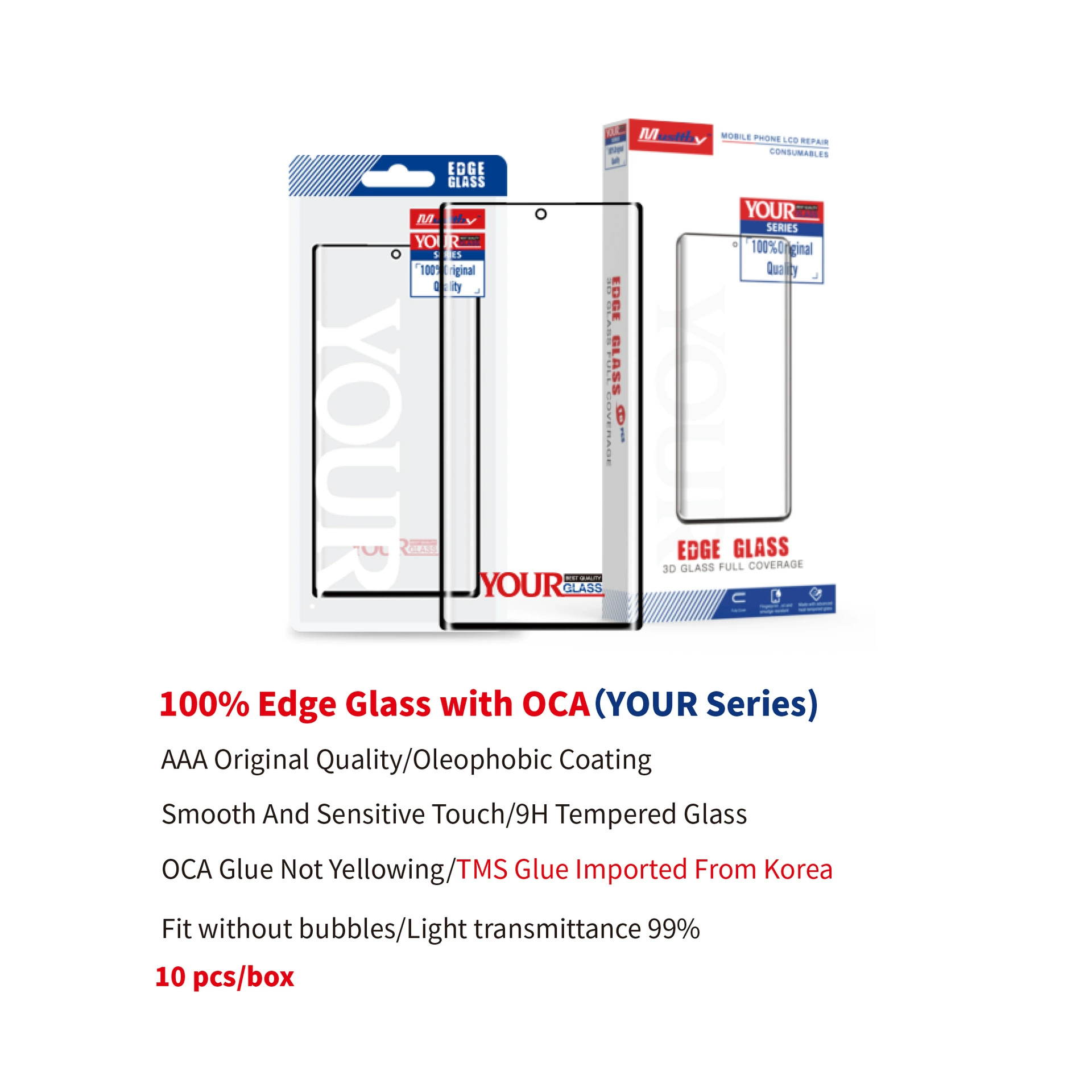 Huawei curved cover OCA outer screen glass Musttby Your series is suitable for Honor X9B/Magic 6