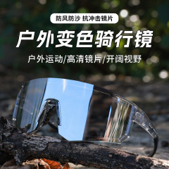 成人男女户外骑行变色太阳镜墨镜运动登山防风沙防紫外线遮阳镜新