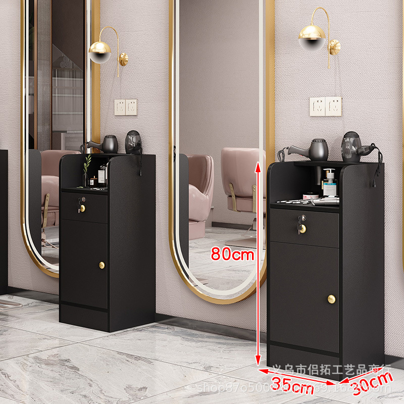 Barbería herramienta gabinete peluquería salón especial peluquería corte de pelo herramienta de gabinete coche salón de belleza herramienta de almacenamiento de mesa con cajón