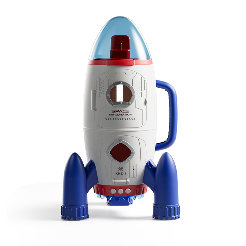 Ciencia y educación de los niños cohete espacial juguete modelo niño astronauta nave espacial traje regalo cumpleaños