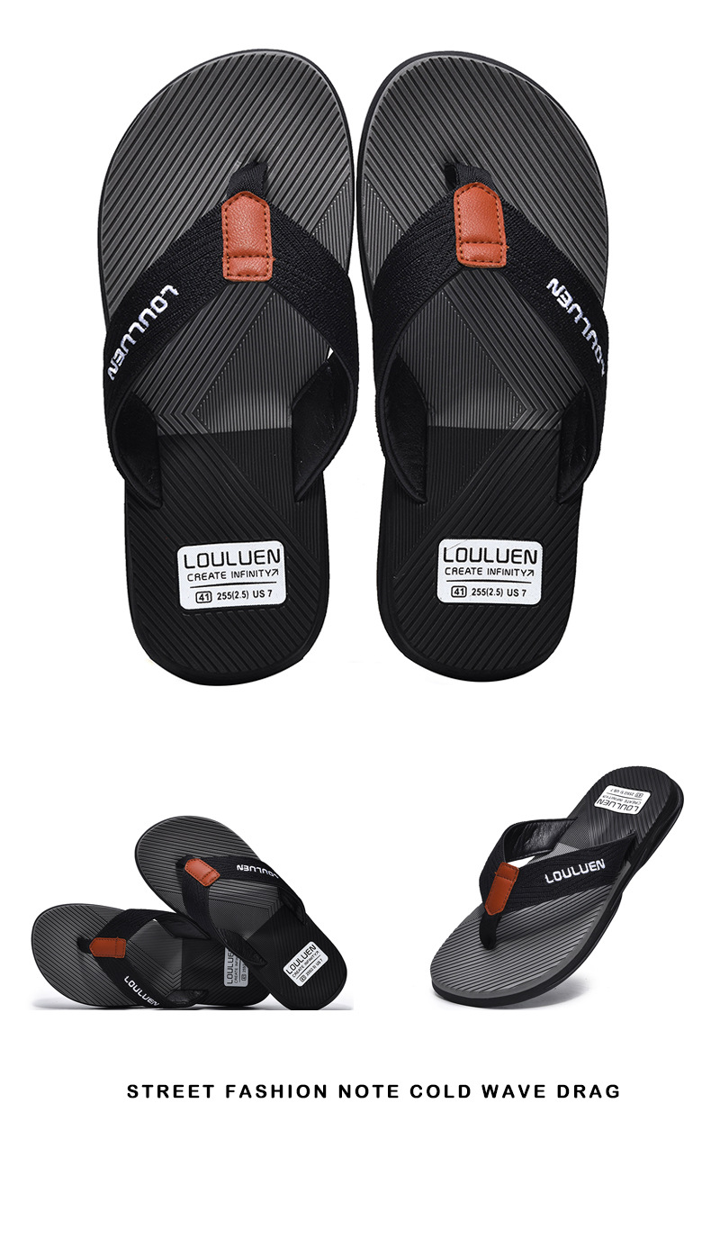 New Wave Casual Hausschuhe, Strandsandalen mit Clip-On-Füßen, rutschfeste weiche Sohle, tragbar, Sommeroberbekleidung, Herren_voghion.com