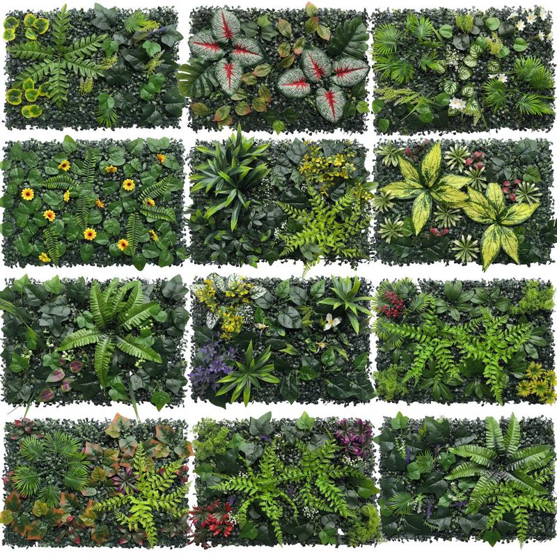仿真植物墙背景墙仿真绿墙植物墙仿真塑料草坪墙门头店招形象墙草|undefined