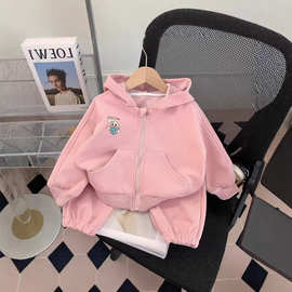 2026新款洋气儿童连帽外套小童春秋季宝宝衣服两件套女童春装套装
