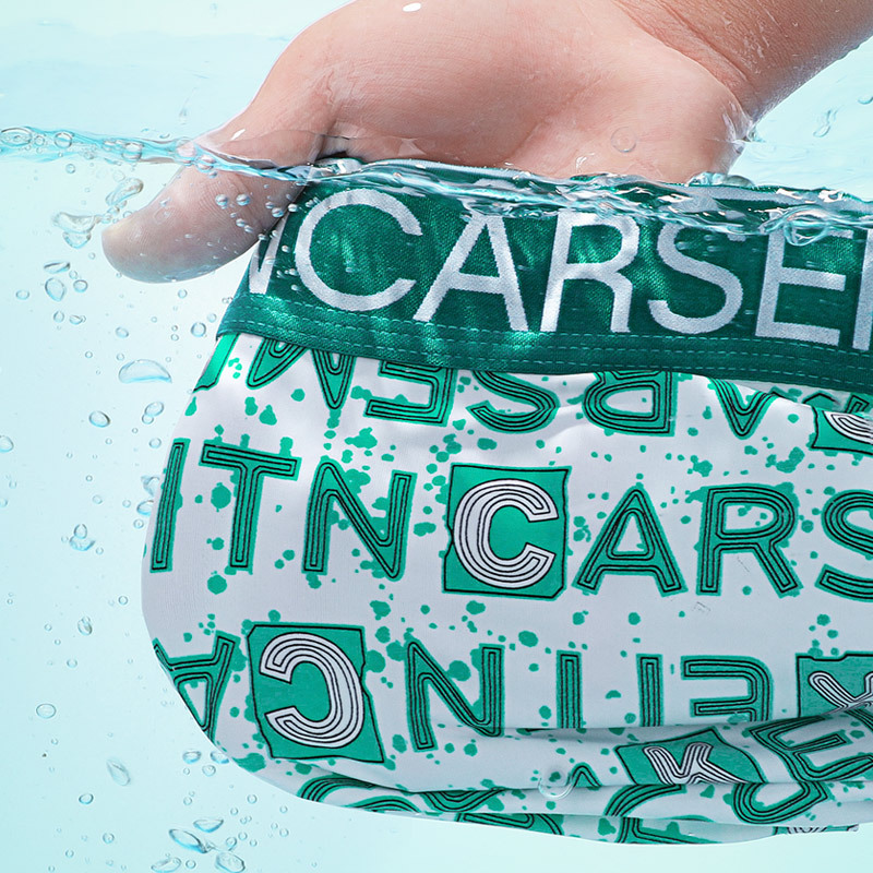 內褲男印花個性潮流冰絲親膚透氣抑菌內襠青少年男士內褲冰絲批發