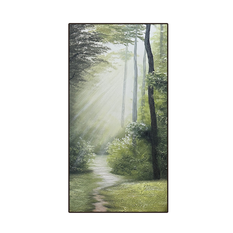 Custom Wizard of Oz Forest Path Pure Hand-painted Oil Painting Texture Painting Living Room Dining Room Hanging Painting Modern Decorative Painting
