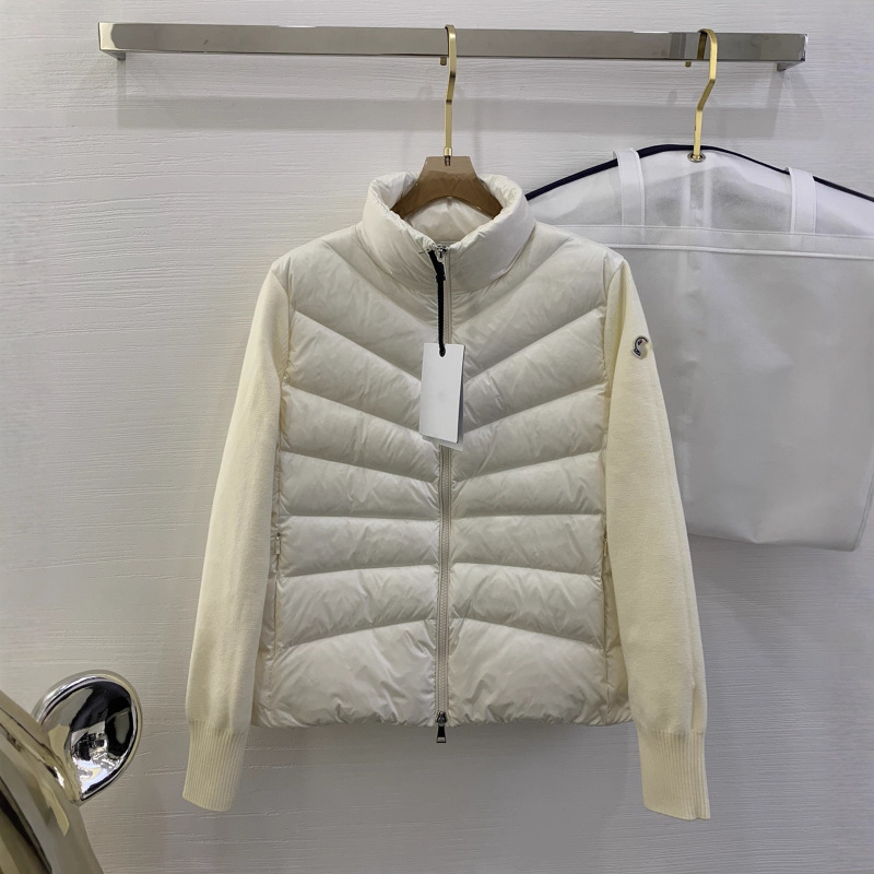 In-Stock Original Brand Mengjia Internet Celebrity Style Wool Sleeve Patchwork 90% White Duck down Lightweight Stand Collar Women's down Jacket In-Stock Original Brand Mengjia Internet Celebrity Style Wool Sleeve Patchwork 90% White Duck down Lightweight Stand Collar Women's down Jacket