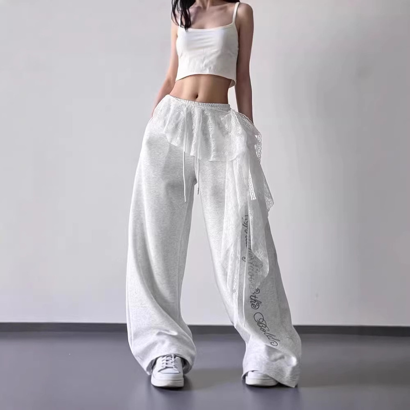 New Lace Belt for Women, White Layered Skirt, Street Dance Waist Belt, Black Internet Celebrity Accessory, Layered Hem
