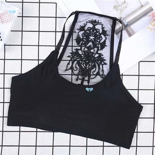 Lace Sexy Tube Top Womens Vest Mesh Flower Suspenders Cross-Border