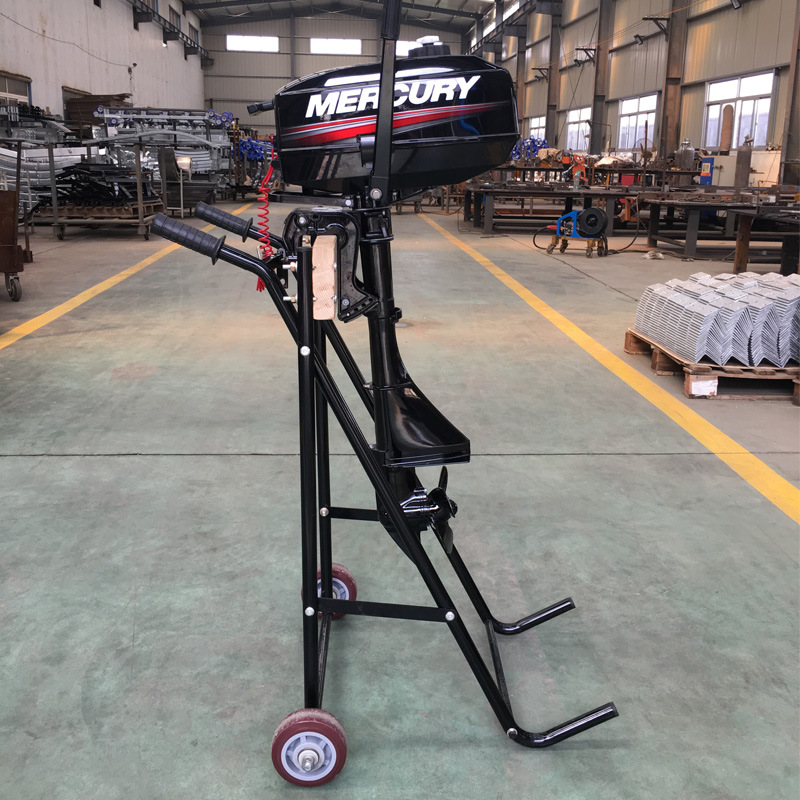 鲁舶马达小推车机器专用船外机支架舷外机手推车可折叠载货推车