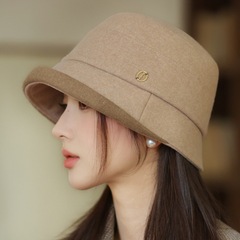 秋冬新款帽子女韩版优雅复古盆帽日系显脸小渔夫帽休闲百搭水桶帽