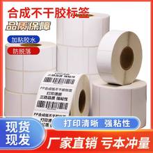 PP合成纸30-150标签贴纸PET不干胶碳带条码打印机背胶耐高温