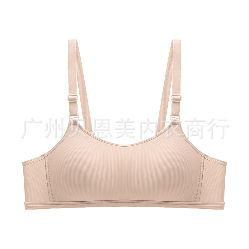 汕头内衣薄款夏季舒适透气无痕抹胸无钢圈上托聚拢防走光美背文胸|undefined