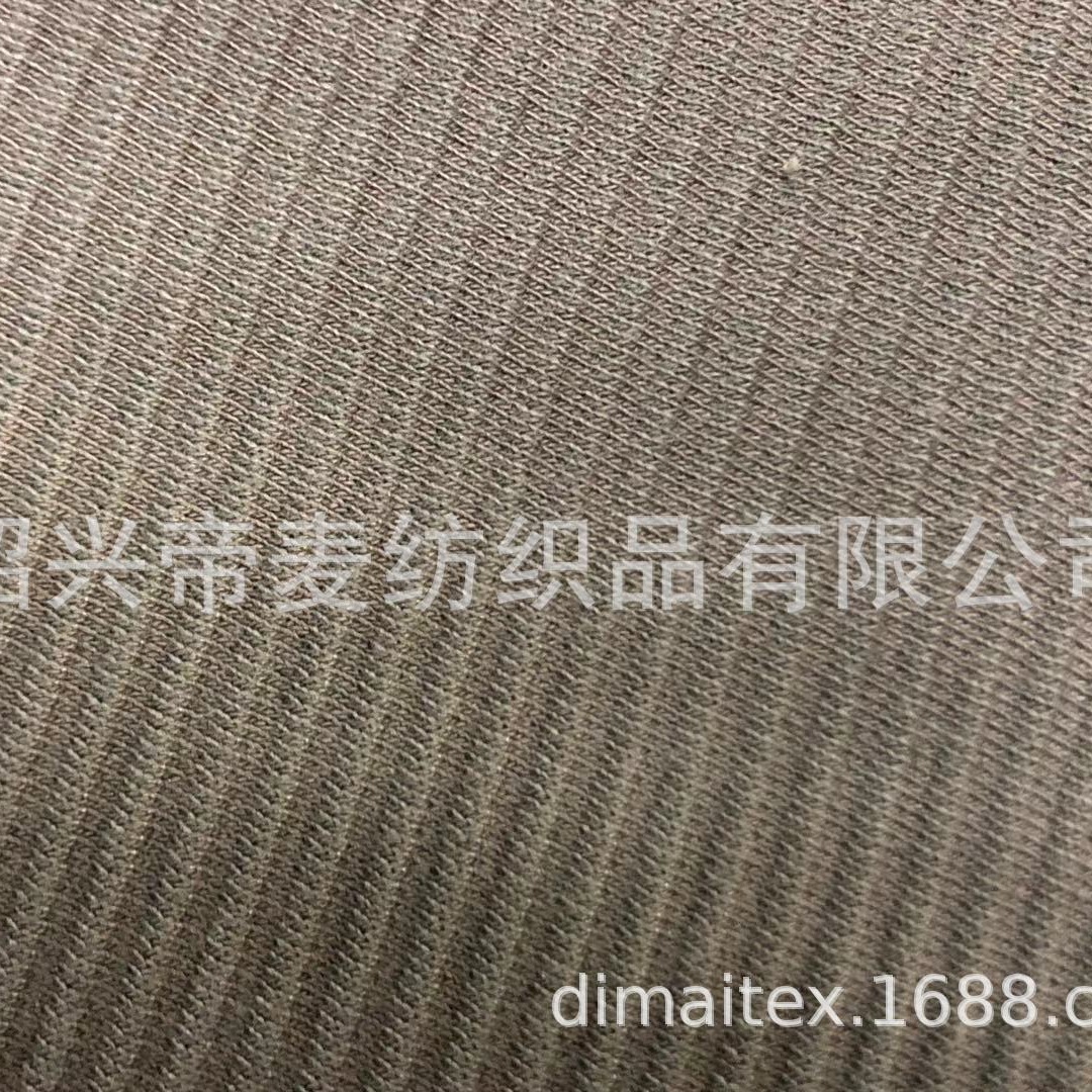 涤氨细密坑条楼梯布 弹力针织面料