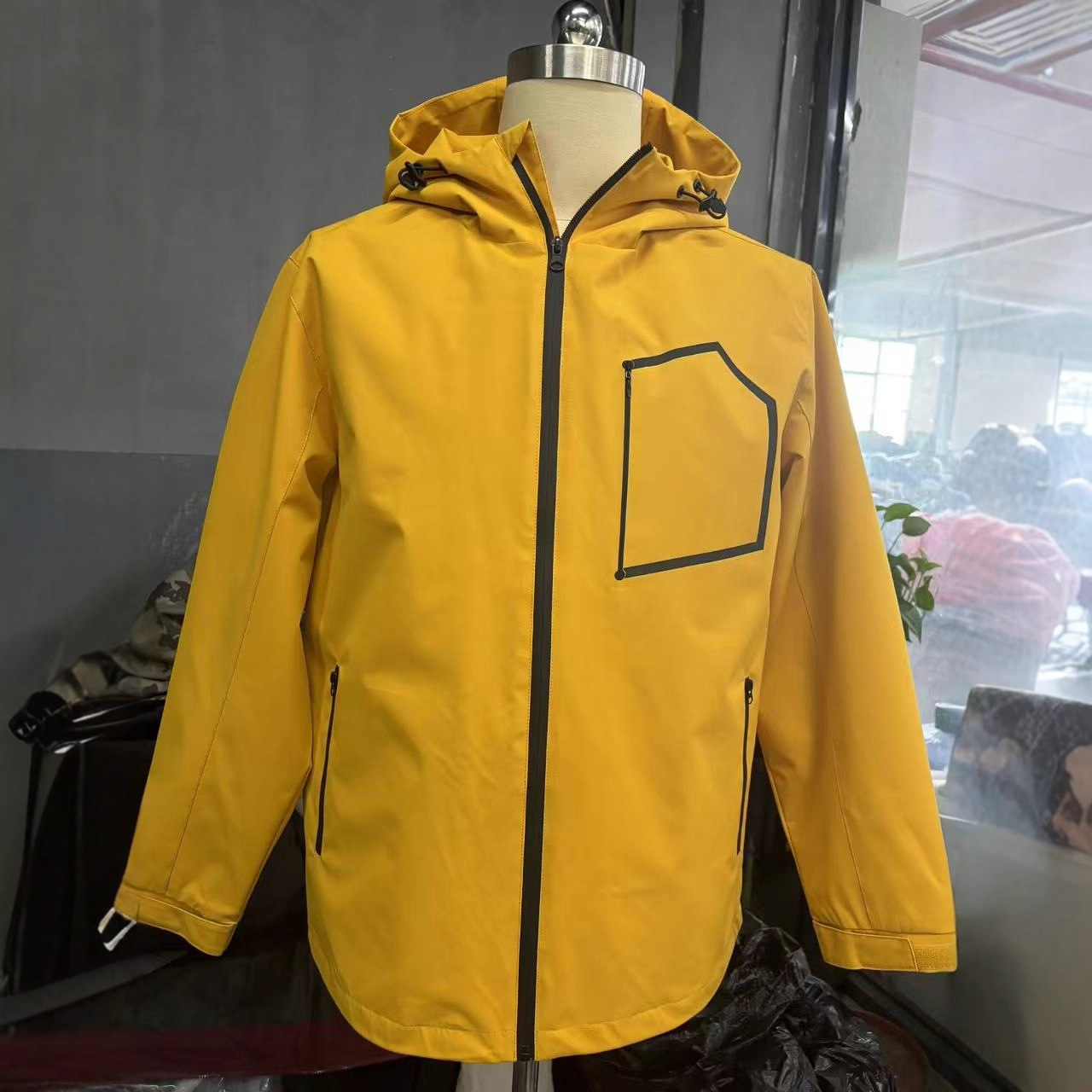 2026跨境冲锋衣新情侣款户外登山服运动休闲纯色夹克外套防风登山