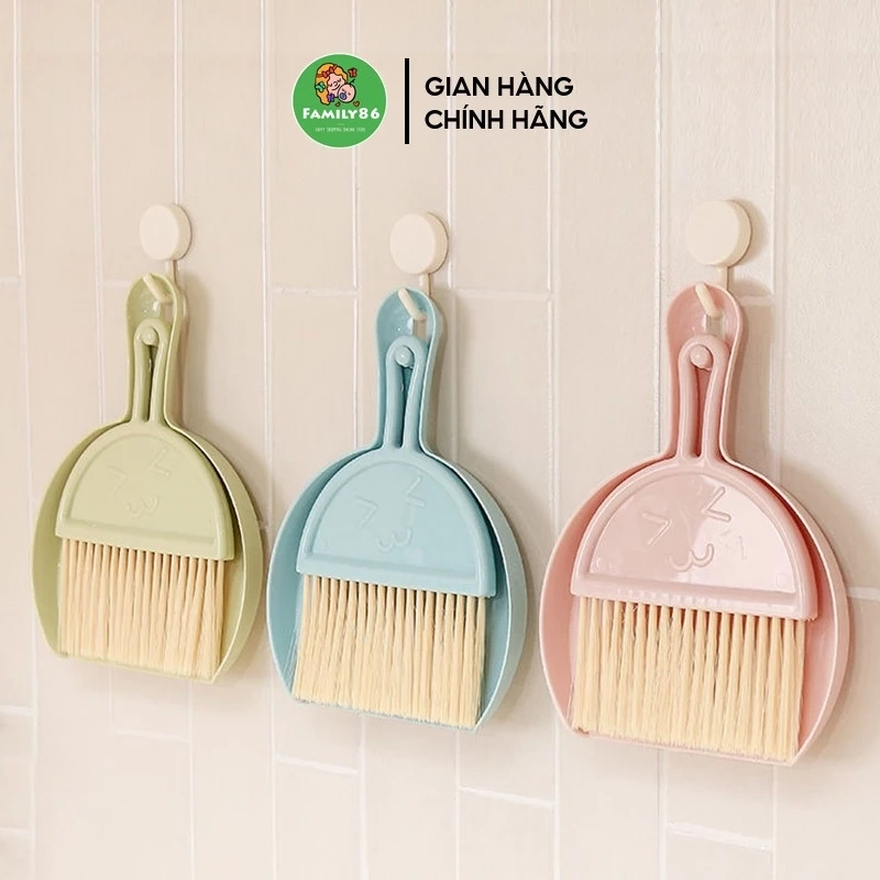 Mini Broom Set, Crevice Cleaning Brush, Car Broom, Household Broom with Dustpan, Pet Poop Scooper Brush