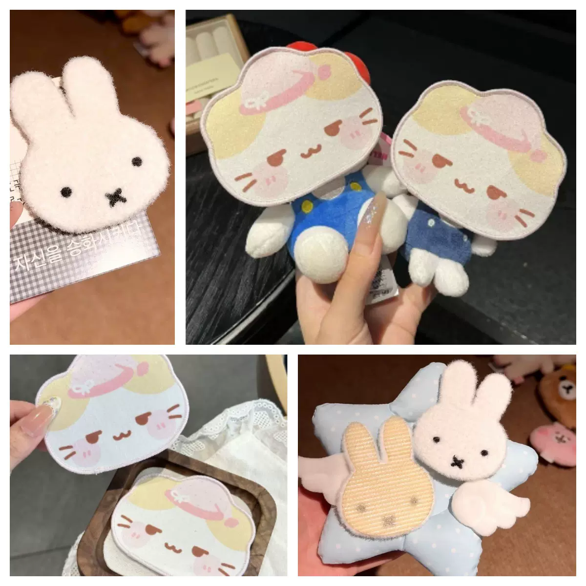 古早感坏笑猫二次元刘海贴可爱少女拍照猫咪碎发贴魔术贴无痕发饰